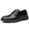 New Casual Leather Mens Dress Black Formal Business Loafers Lace-up Moccasins Italian Wedding Office Driving Flats Shoes for Men