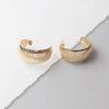 Gold Metal Dangle Earrings Punk Personality C-shaped Women Drop Earrings Hollow Geometric Statement Fashion Ear Jewelry