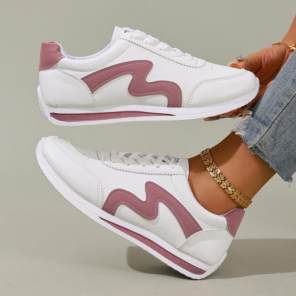 New Women Casual Walking Shoes Summer Flat Lace Up Breathable Sneakers Fashion Casual Flat Sneakers for Women 35-43