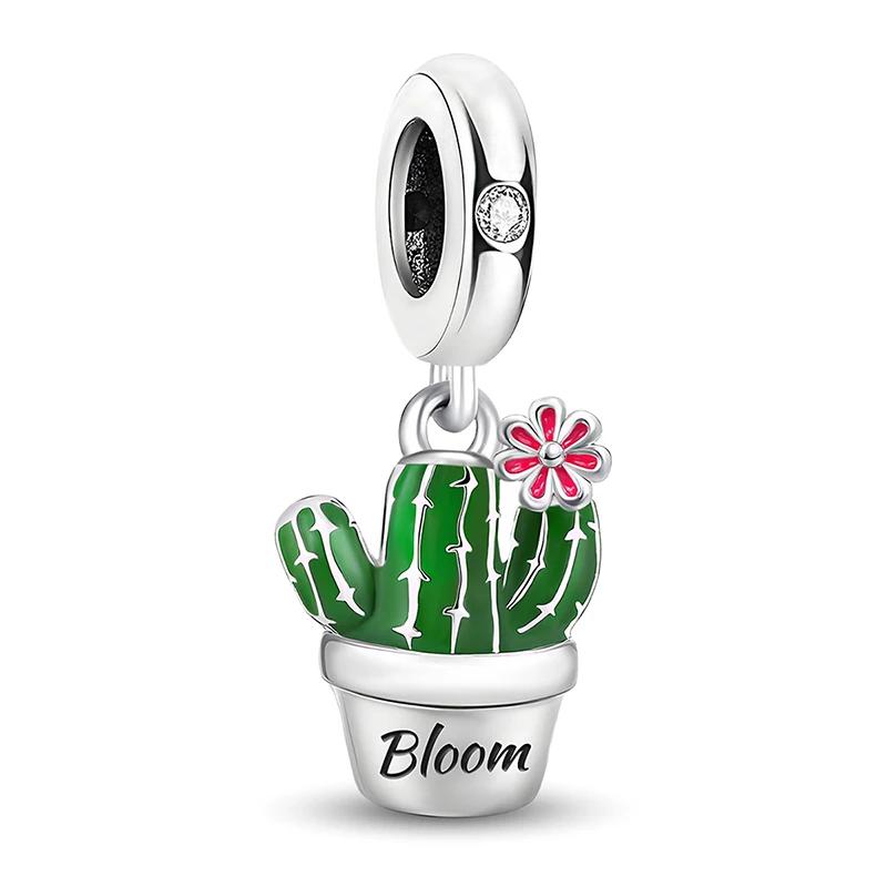 Copper Coconut Cactus Plants Flowers Cake Pendant Bead Diy Bracelet Bangle Making Gift Of High Quality Fine Jewelry