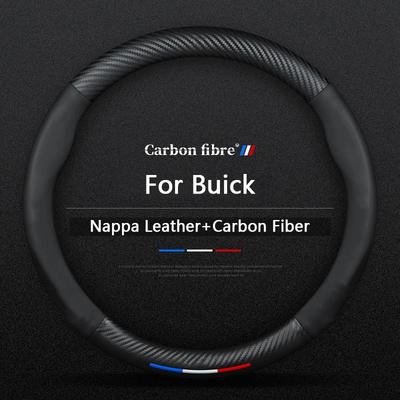 Car Leather Steering Wheel Cover For Buick Enclave Encore GX Envision LaCrosse Regal Verano Lucerne Rendezvous LeSabre E4 E5 GL8
