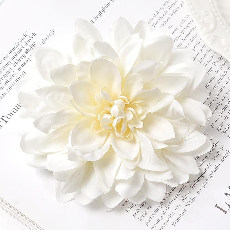 3Pcs Artificial Snowy Flower 11cm Silk Flower Head Home Decoration Wedding Decor DIY Bridal Chest Flower Party Accessories