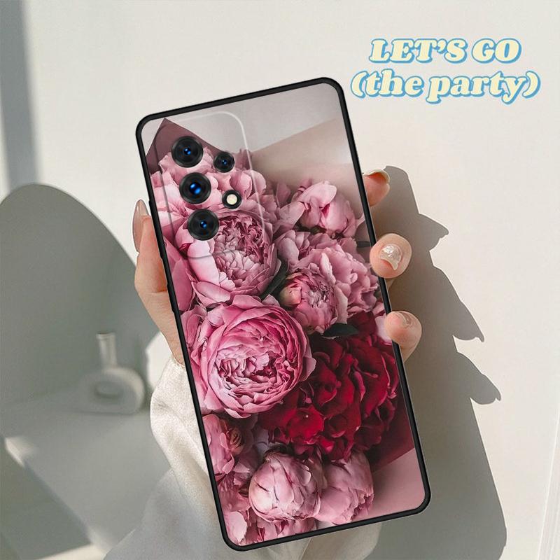 Peonies Beautiful Flower phone case For Samsung Galaxy A42 A31 A40 A51 A71 A32 A80 A91 A52 A72 A20e A21S A50 A70 A11 A12 Cover