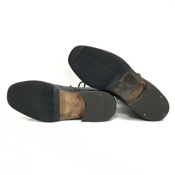 T44 DERISI SUD Military Officer Short Boots Italy 90s Vintage Size 28.5-29.5 Brown(USED)