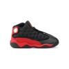 Jordan Air Jordan 13 Retro TD Couro Antiderrapante Amortecimento Cano Alto Vintage Sapatos de Basquete Preto 414581-004