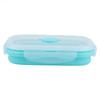 Scatola Pranzo Portatile in Silicone 4 Misure Pieghevole Sicura per Microonde Contenitore per Alimenti