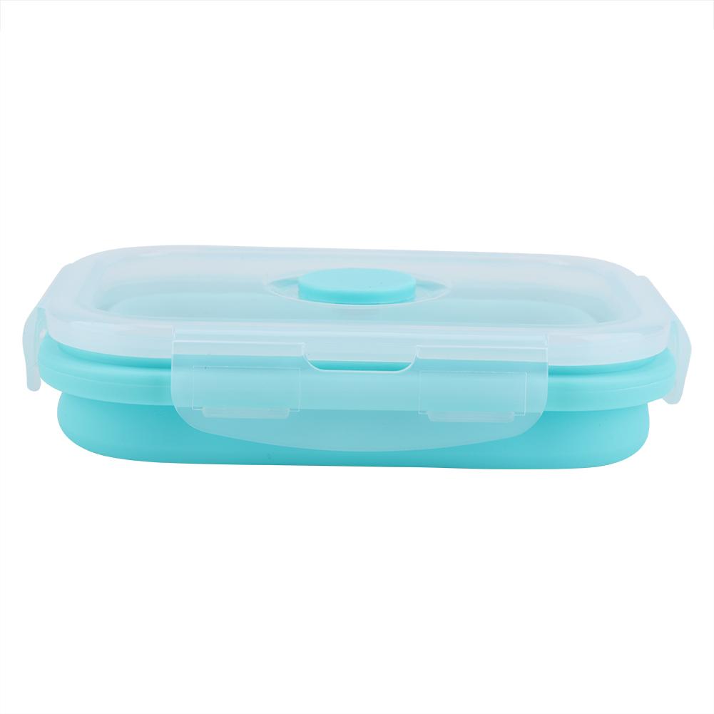 Scatola Pranzo Portatile in Silicone 4 Misure Pieghevole Sicura per Microonde Contenitore per Alimenti