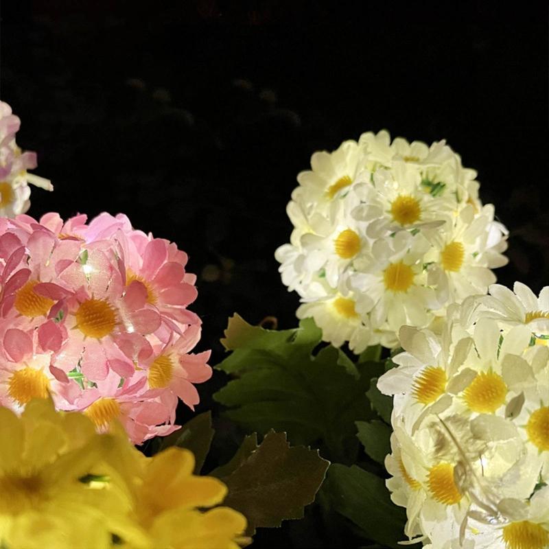 Creative Garden Yard Patio Decorative Solar Flower Lamp Waterproof Wireless LED Light Waterproof Lawn Outdoor Orname