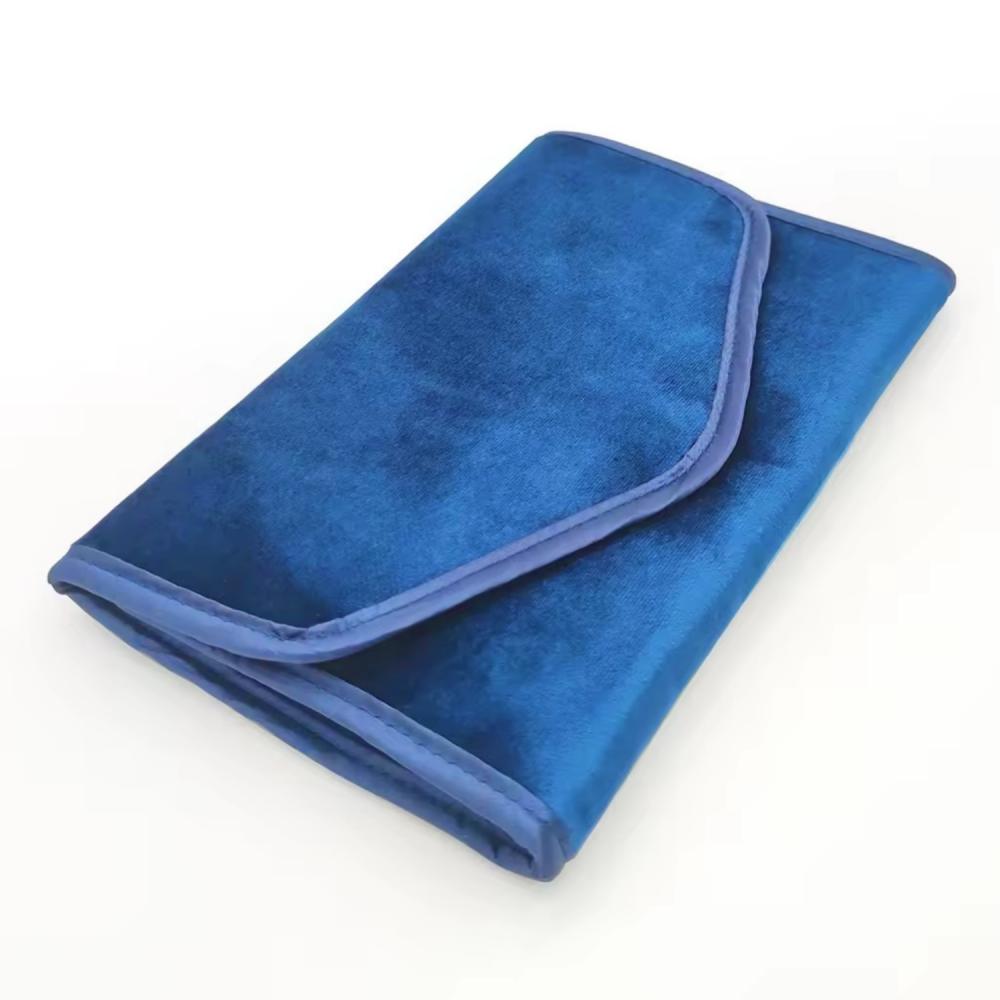 Custom Logo Luxury Velvet Jewelry Pouch Portable Foldable Travel Jewelry Organizer Bag Multi-compartment Jewelry Bag