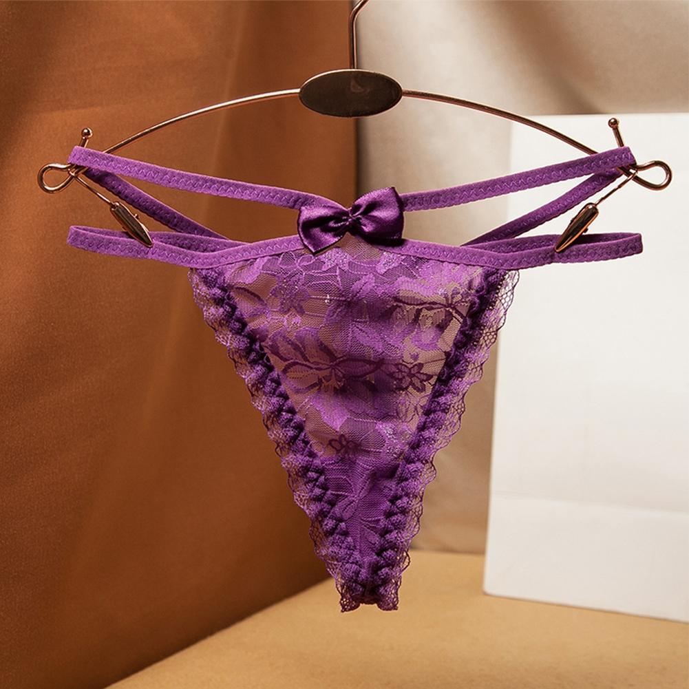 Sexy Low Rise Sheer Women\'s T-back Thong Underwear Women