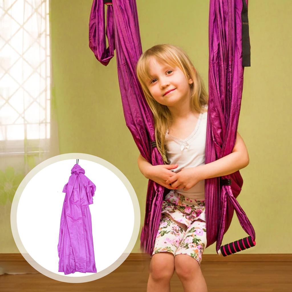 1Set Outdoor Swing Hammock Household Yoga Training Prop Portable Strong Bearing Practical for Camping Traveling