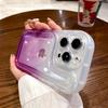 Gradient Clear Bumper Phone Case For Iphone 14pro Max 13 12 11 Pro Max 14 Plus Shockproof Camera Protection Soft Rainbow Cover