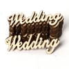 60 Pieces Wooden Letters Wall Hanging Vintage Style Unfinished Signs Home Supplies Love Weddings Party Decorative Props Gifts