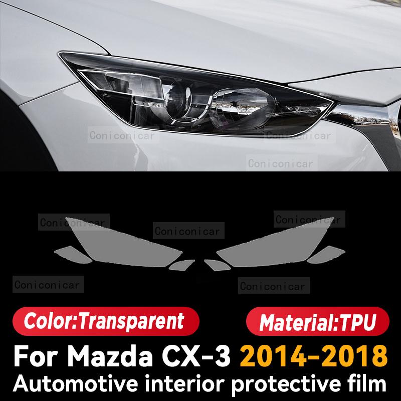 Für MAZDA CX-3 2014-2018 Auto Innenraum Mittelkonsolen-Bildschirm Schutzfolie Kratzfest Reparaturfolie Aufkleber Zubehör