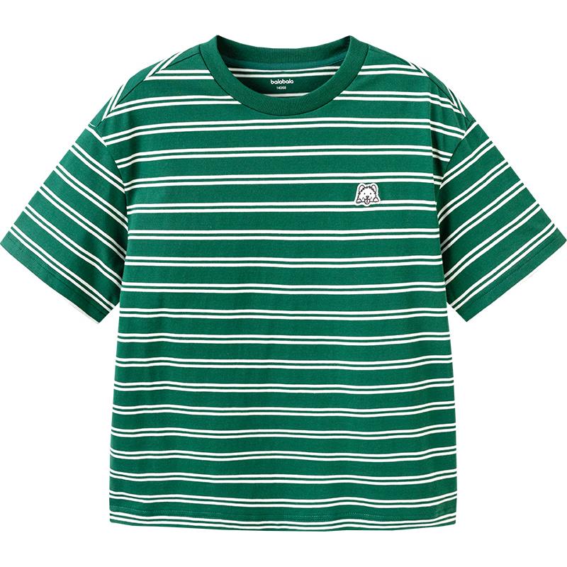 Balabala Kids Striped Quick-Dry Short Sleeve T-Shirt
