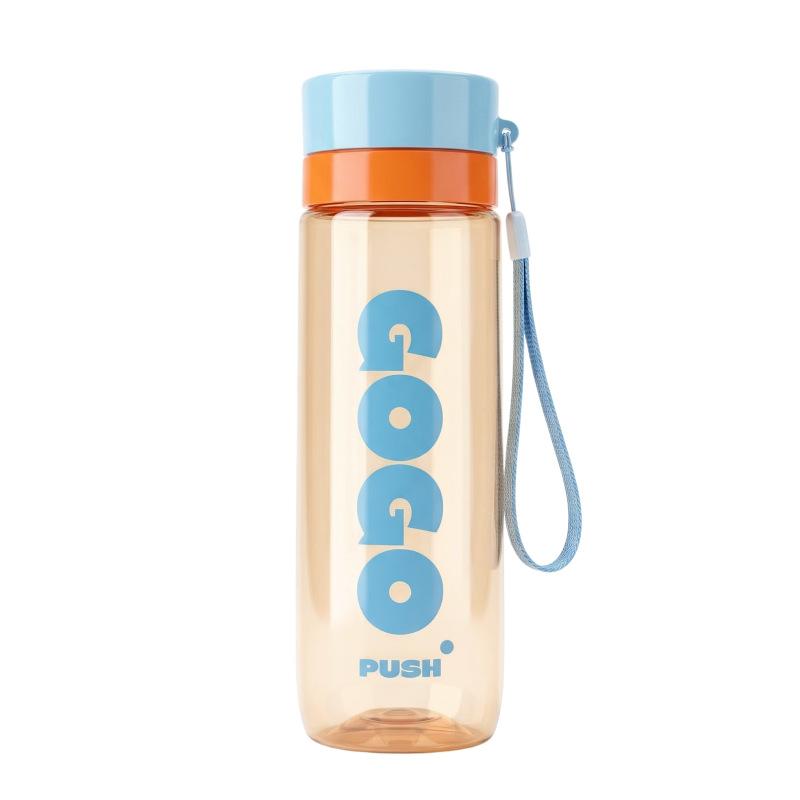 Water bottle Fuxing water cup portable filter teacup anti-drop student men's and women's space cup sports gift plastic cup screen printing