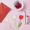 24pcs Blank Rose DIY Painting Crafts Unfinished Flower Graffiti Toys  Christmas Party Decoration