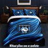 Set Biancheria da Letto Design Atalanta FC 1 Copripiumino + 2 Federe Morbido Traspirante Biancheria da Letto per la Casa