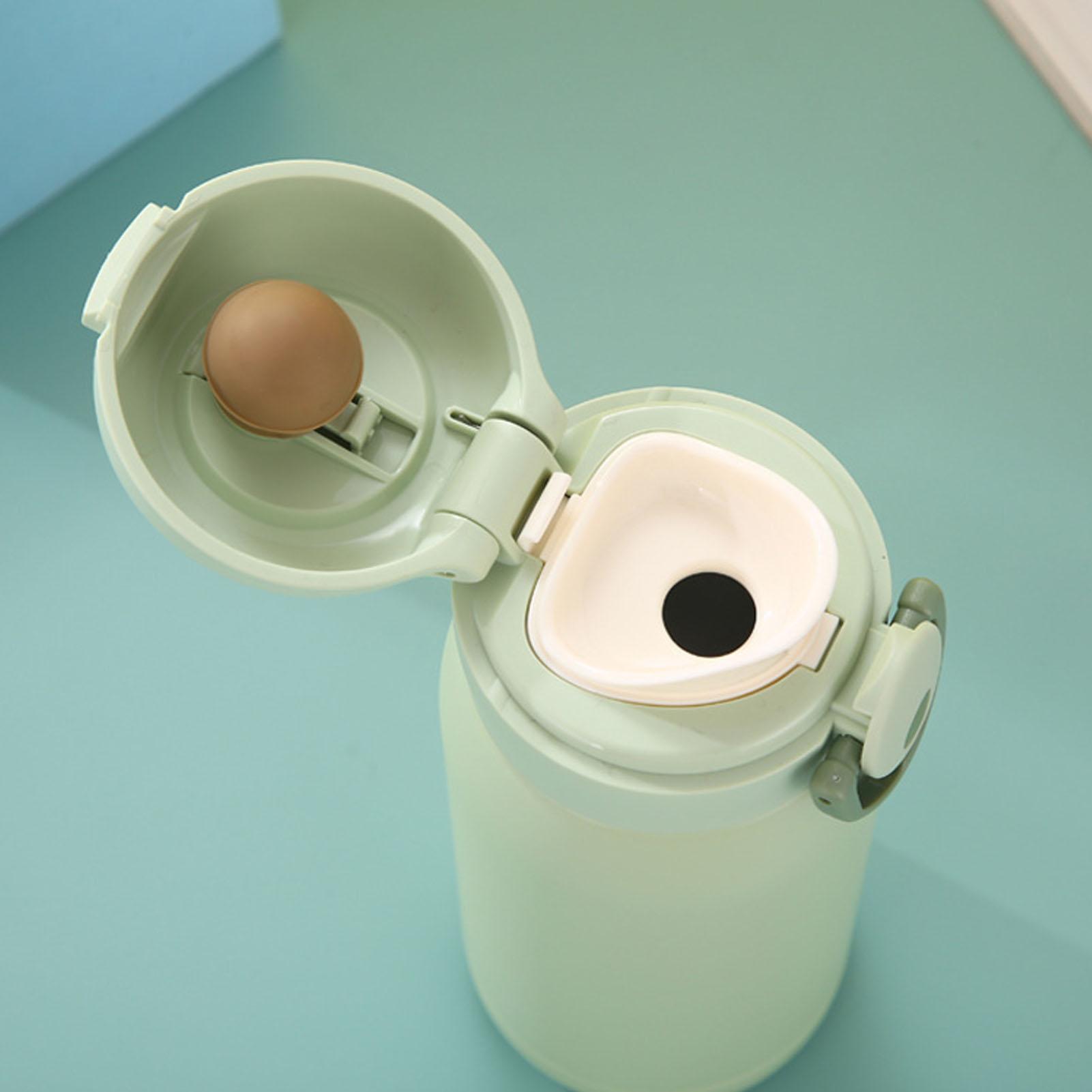 

Изолированная бутылка из нержавеющей стали, портативная вакуумная кружка для спорта, активного отдыха, ежедневного использования, светло-зеленая, 200 мл