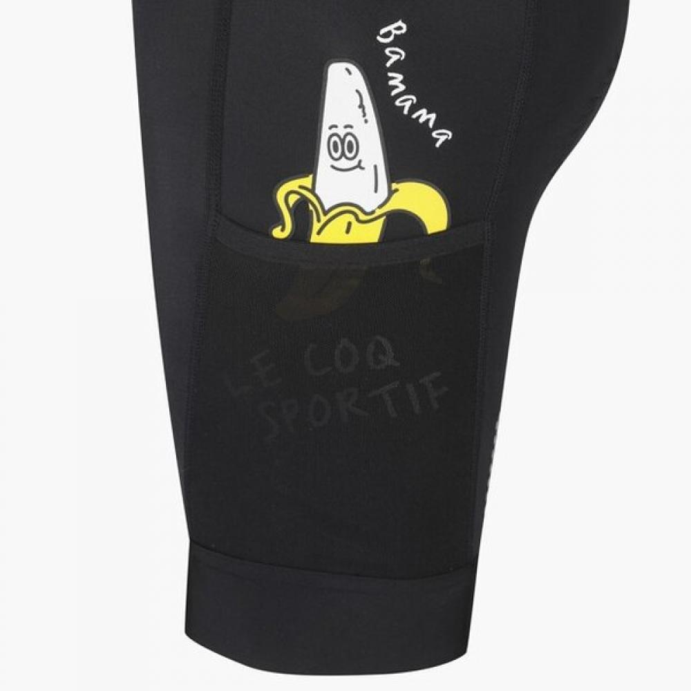 Le Coq Sportif Calções de Bib para Mulher Pretos   Qp222cpf41