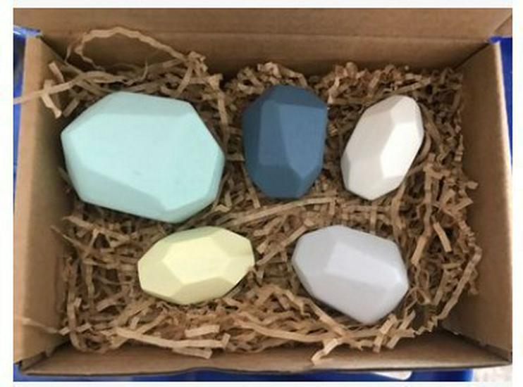 Children s Toy Simulation: Colored Stone Stacking Blocks & Wooden Crafts