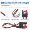 80BK-A Type-K Thermocouple Replacement for Fluke Multimeter, Temperature Probes Cable
