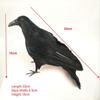 Vivid Artificial Decorative Birds Realistic Raven Bird Animal Home Garden Ornament Miniature Decoration