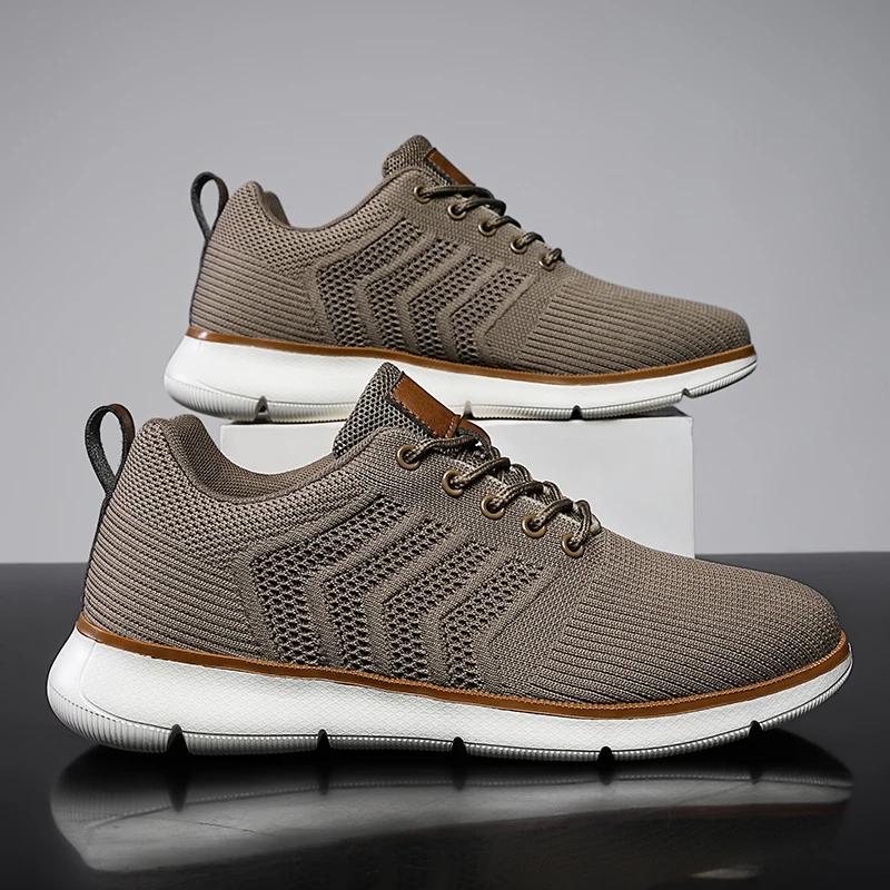 Mode Herren Mesh Freizeitsneakers Leicht Atmungsaktiv Businessschuhe Bequeme Walking Oxford Schuhe Trainer für Herren Zapatos Übergröße