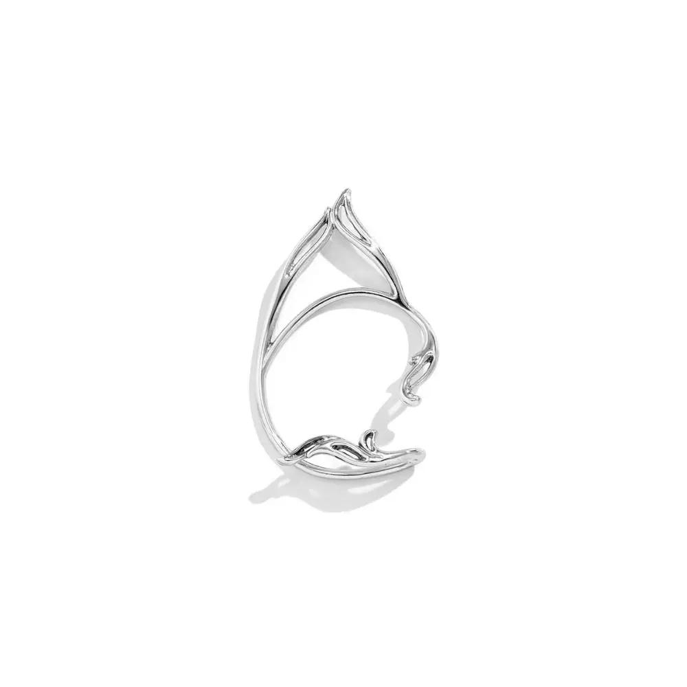 Korean Style Elf Ear Clip Goth Ear Hook Ear Cuff Cat Ear Hollow Ear Clips Alloy Single Side Earrings Girls Gift