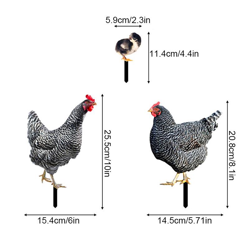 

Колышек Петух Курица Скульптура Двор Сад Животное Статуэтка Фигурка Колышки Украшения Акриловый Задний Двор Газон Знак Орнамент