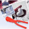4pcs Snowball Maker Duck Snowman Heart Shape Snow Toy with Ergonomic Handle Winter Snowball Fight Maker Tool Clip
