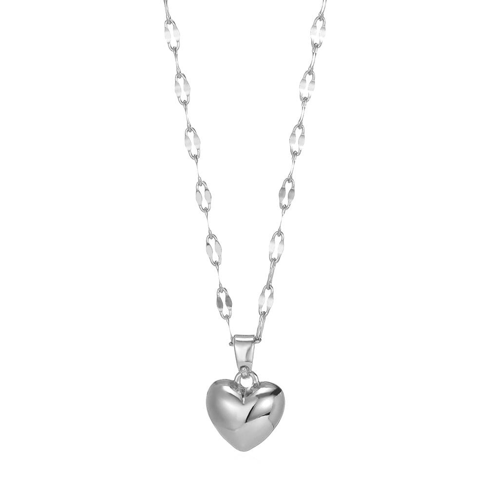 316L Stainless Steel Multilayer Heart Necklace For Women Girls Goth Gold Color Clavicle Chain Charm Choker Jewelry Birthday Gift