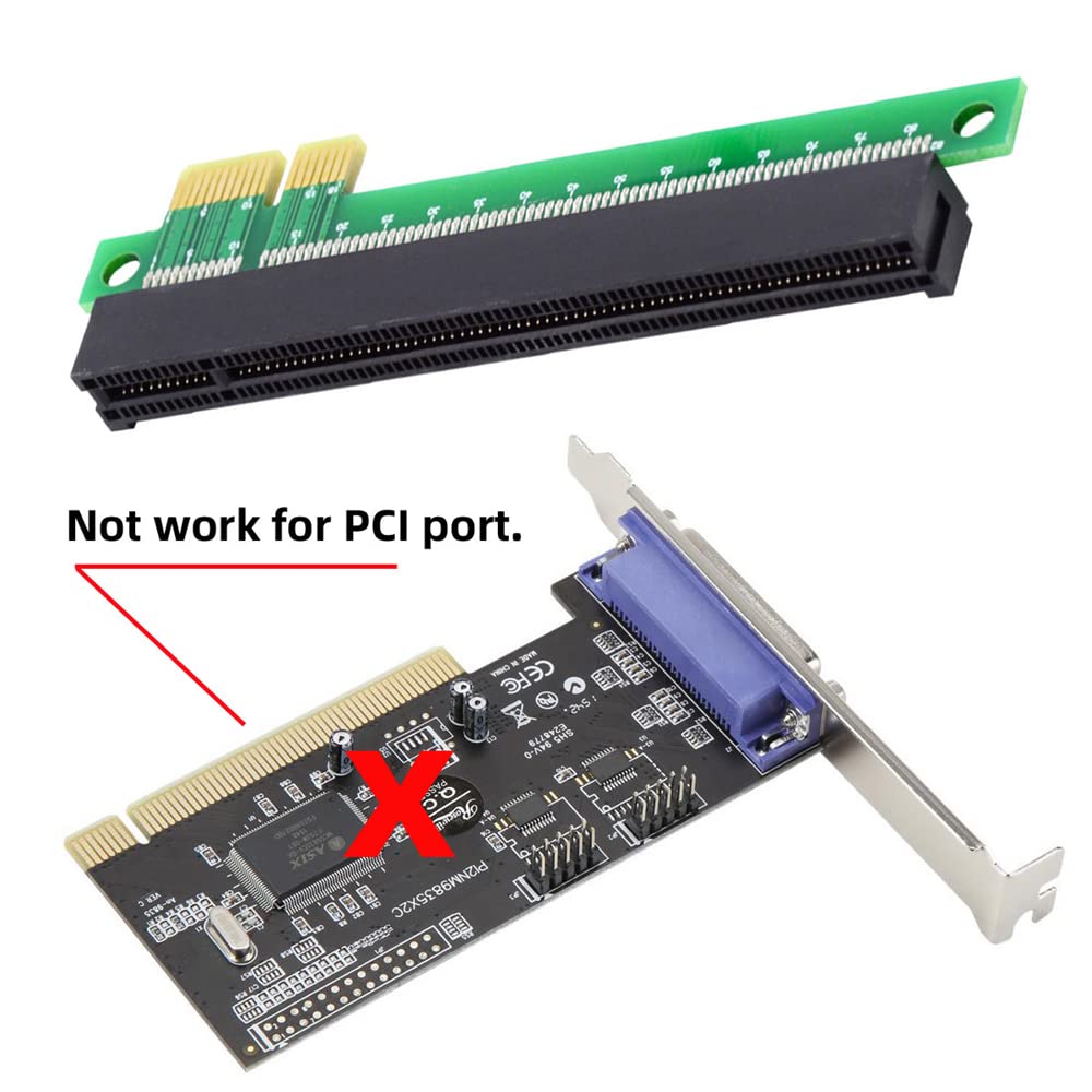 Cablecc Express 1x to 16x Expander Converter for Graphics Lifting Card Adapter Expansion PCI-E Male/Female Cards,