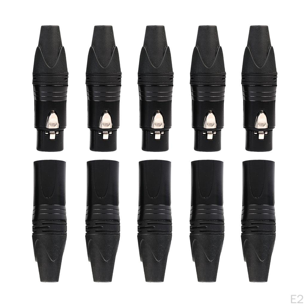 5 пар 3-контактных разъемов XLR для пайки микрофонов — фото 4