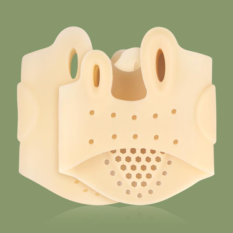 

Двупальцевый разделитель с отверстием для большого пальца и отверстием для пальца ноги, утолщенная подушечка для передней части стопы с амортизацией и массажем, ортопедическая накладка для большого пальца ноги