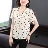 Women's Polka Dot Doll Collar Loose Tops - Summer 2023 Fashion