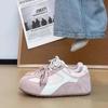 Korean niche retro German training shoes women's spring new flat bottom inner heightening board shoes casual sports Forrest Gump shoes