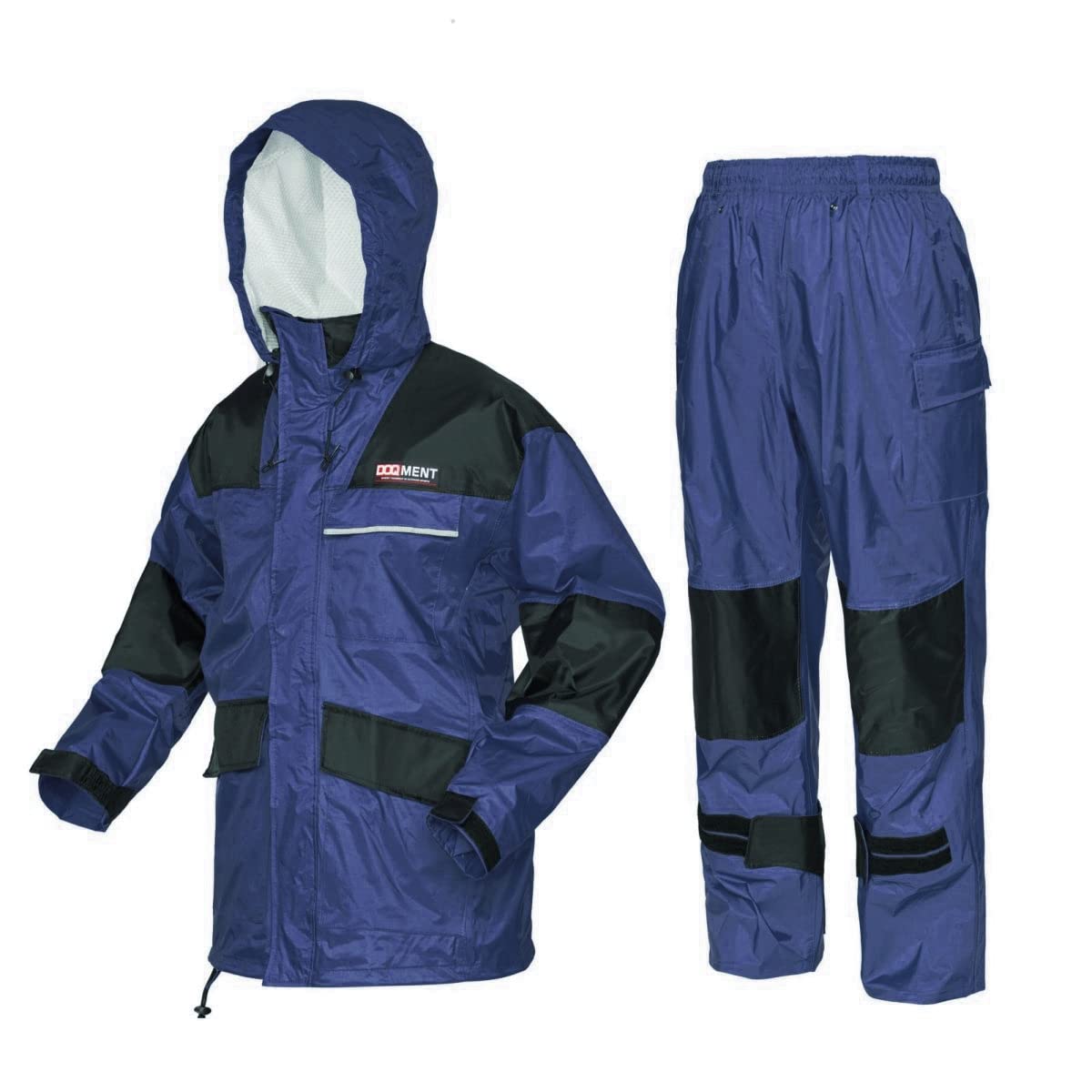 

Комплект жесткой дождевой одежды (верх и низ) для работы в воде 5 л [Документ], водонепроницаемый, водоотталкивающий, плащ, темно-синий,