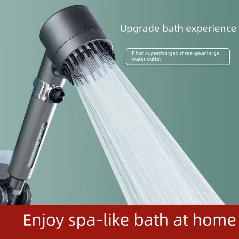Powerful Pressurized Multifunctional Shower Head with Filter