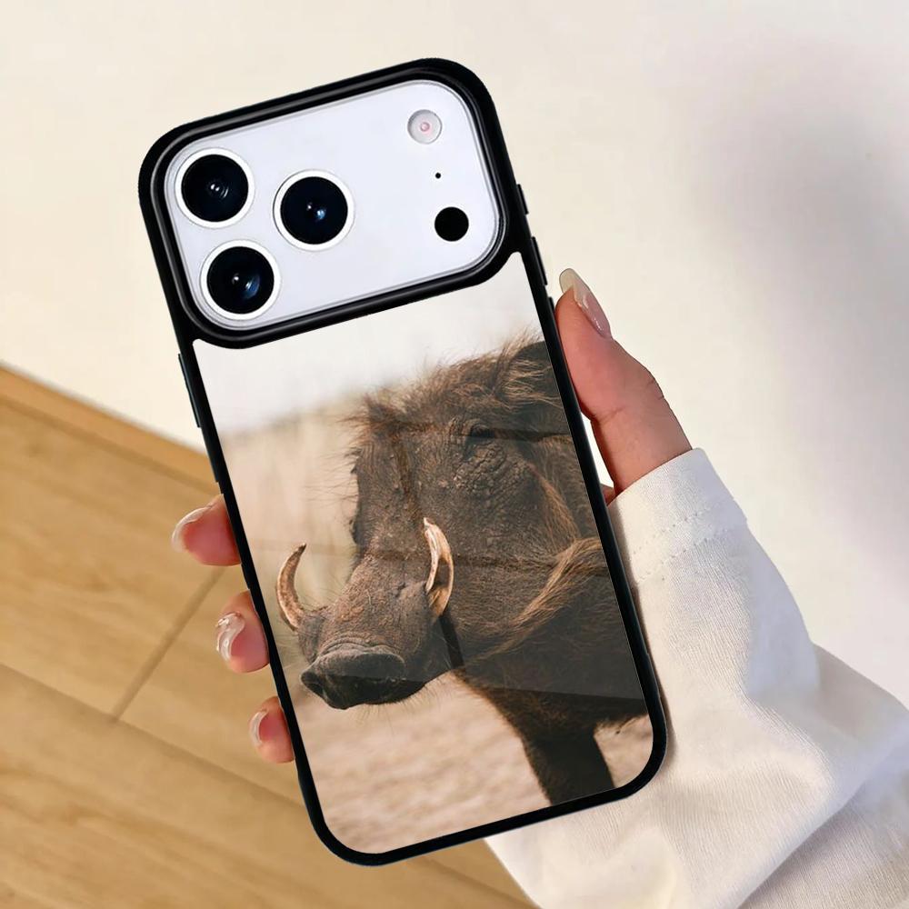 Animal Wild Boar Mobile Phone Case for IPhone 17 AIR 16pro Max 15 14 13 12 11 Bumper Cover