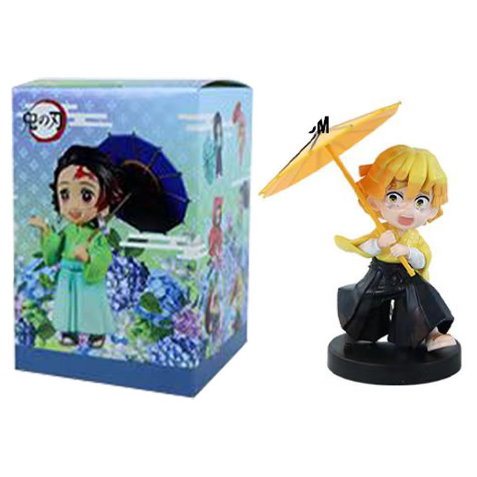 Demon Slayer Plum Rain Series Blind Box Figure - Mystery Toy Gift Featuring Kochou Shinobu Tomioka Giyuu Kanroji Mitsuri