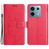 For Xiaomi Redmi Note 13 5G Case Butterfly Pattern PU Leather Wallet Phone Cover