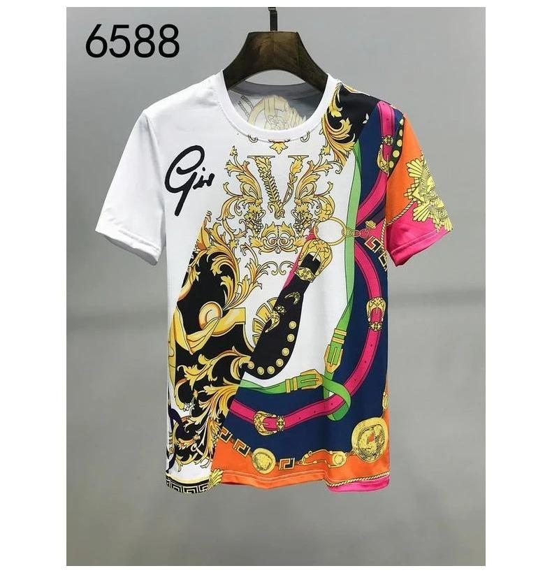 

Retro Luxury Royal Floral 3D Printed T-shirt Street Fashion Short Sleeved Clothing Summer Men s Casual O-neck Tops 4XL