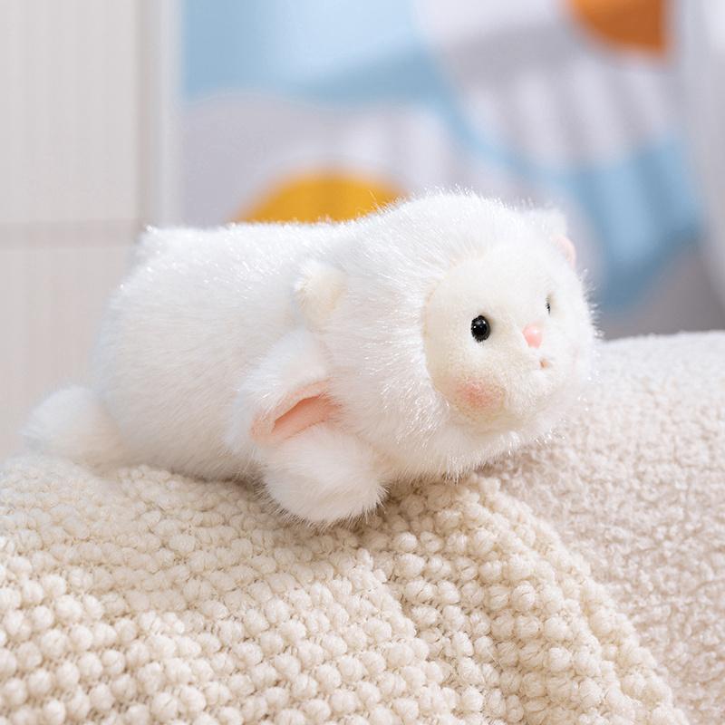 Liebes Kleines Tier Gute Freunde Serie Plüschtiere Flauschiges Liegendes Kaninchen Panda Pinguin Faultier Schweinchen Puppe Mini Schreibtisch Haustiere
