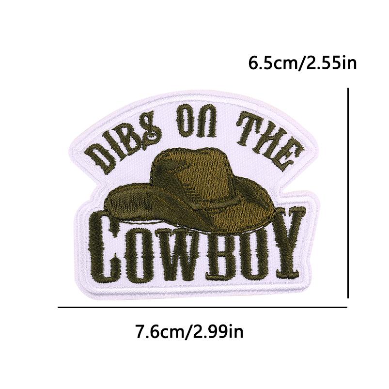 West Cowboy Embroidery Iron On Patches For Clothing thermoadhesive Patch For Clothes Heroism Adventurism Patch For Jeans Sticker