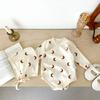 Tuta Neonato 2025: Tuta Coreana Primavera & Autunno, Outfit da Bambino Monaco Senza Ossa Unisex