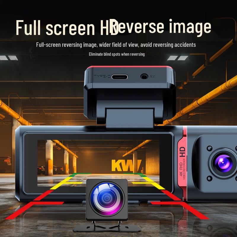 2025 Wireless 360° Dash Cam with Sentinel Mode & 24-Hour Parking Monitoring