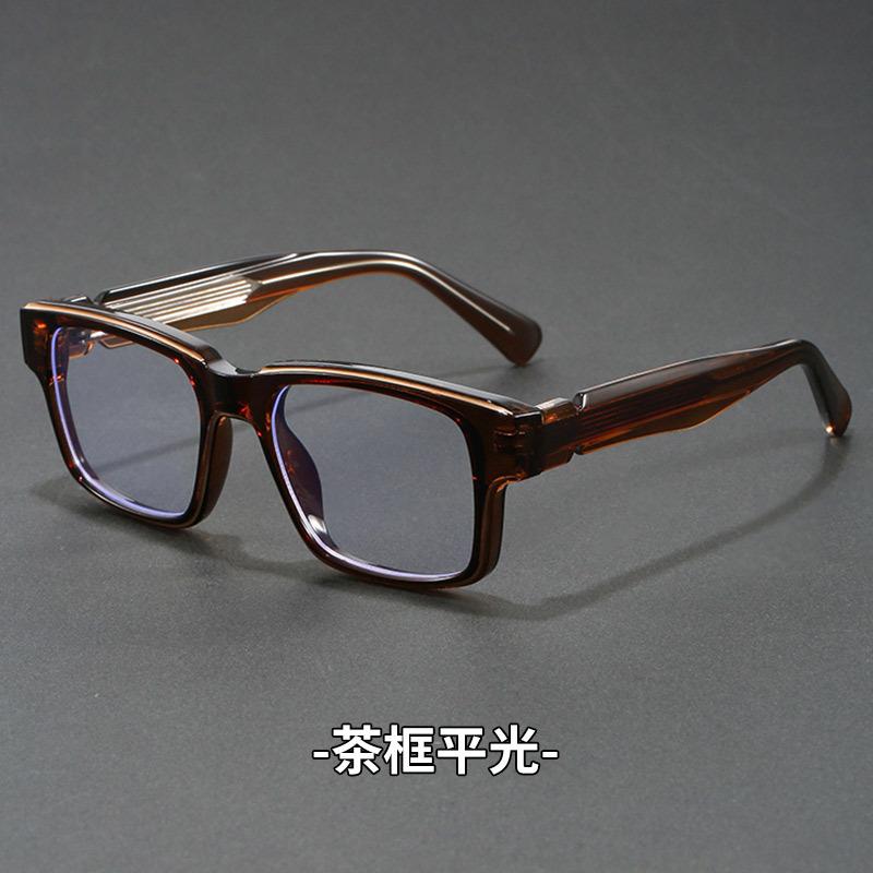 Square Anti Blue Light Myopia Glasses for Men Luxury Fake Glasses Women Trend Photochromic Sunglasses Optical Lenses with Recipe