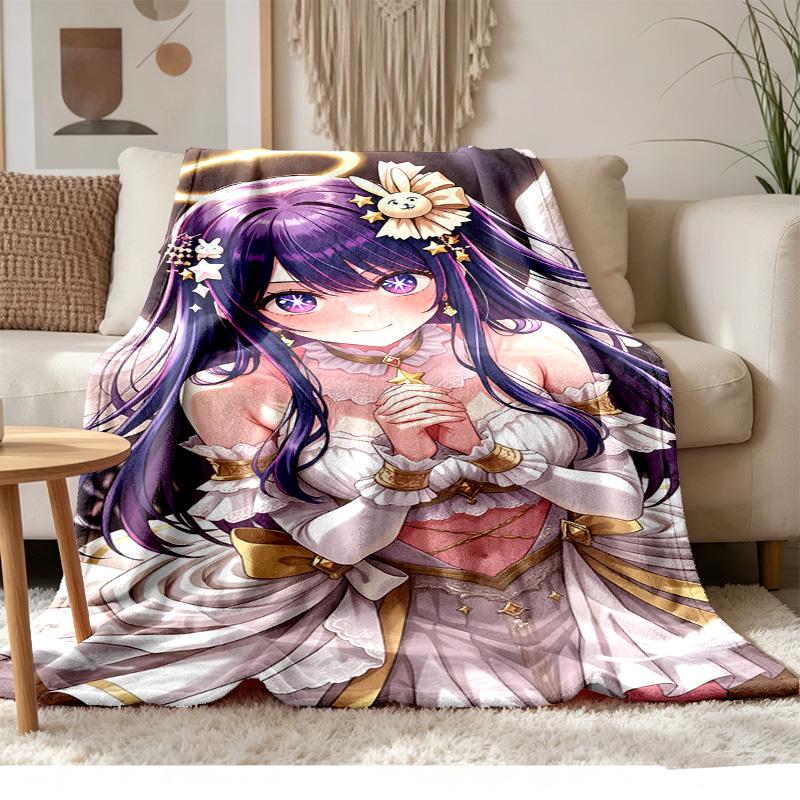 Oshi no Ko Soft and comfortable flannel Suitable for sofas living rooms outdoor camping travel and also makes a great anniversary gif