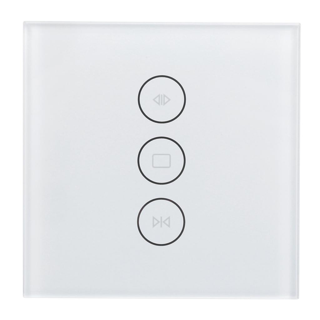 Smart WiFi Curtain Switch Touch Panel Timer APP Voice Control for Google Home for Tuya EU Plug 110‑240V